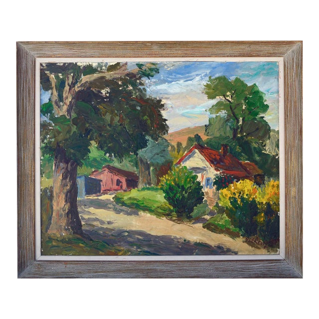 Mid Century Novato Afternoon Country Landscape For Sale