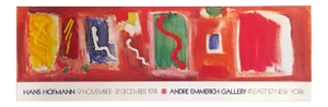 Hans Hofmann Vintage 1974 Abstract Expressionist Lithograph Print Exhibition Poster