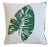 Textile Kravet Fabrics Hand-Printed Green Botanical Banana Leaf Feather/Down Pillow 21" Square For Sale - Image 7 of 7
