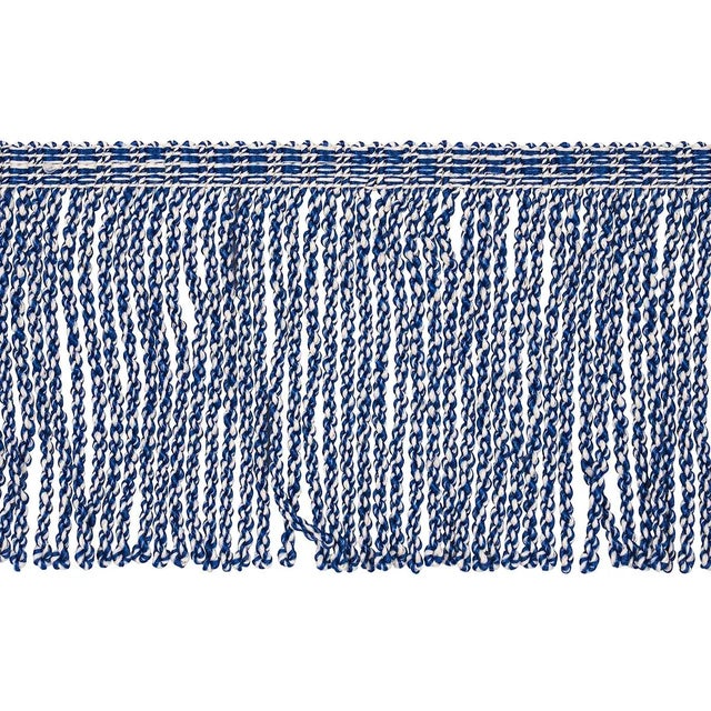 Schumacher Sample - Schumacher Outdoor Bullion Fringe Trim in Navy For Sale - Image 4 of 4