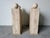 On Hold // 1980’s Postmodern Italian Geometric Travertine Dining Table Base - A Pair For Sale - Image 4 of 16