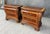 Traditional Pair of Cognac Finish Banded Cherry Nightstands For Sale - Image 3 of 18