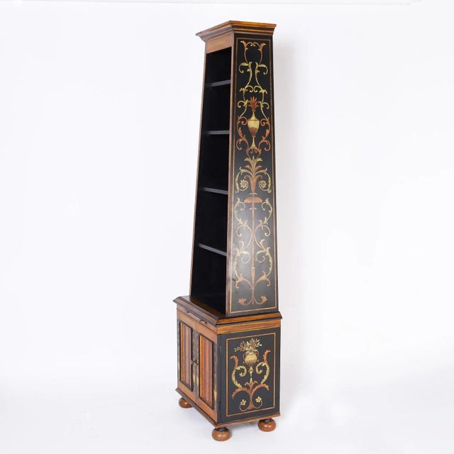 Mid 20th Century Pair of Painted Bookcases or Etageres For Sale - Image 5 of 11