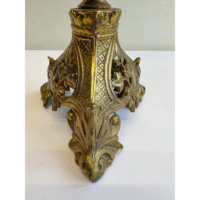 Early 20th Century Renaissance French Table Lamp, 1890s For Sale - Image 11 of 15