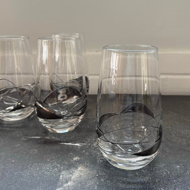 Vintage Spanish Handcrafted Highballs / Tumblers - Set of 4 For Sale - Image 4 of 12