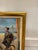 Soicher Marin - Alan Kingsbury Coping with Modernisnm Giclee Framed. Gold frame, Man on a bike. Original Retail $594....