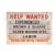 Vintage Hand-Painted Roseland Metal Products (Chicago) Help Wanted Sign For Sale
