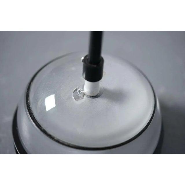 Metal Minimalistic Murano Floor Lamp by Alfredo Barbini for Barbini, 1983 For Sale - Image 7 of 10