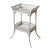 Antique Victorian White Painted Two-Tier Stick + Ball Accent Table With Splayed Legs, Circa Late 19th Century For Sale