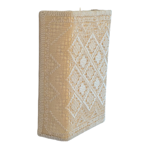 1960s Swedish Designer Embroidery Fabric Wall Light