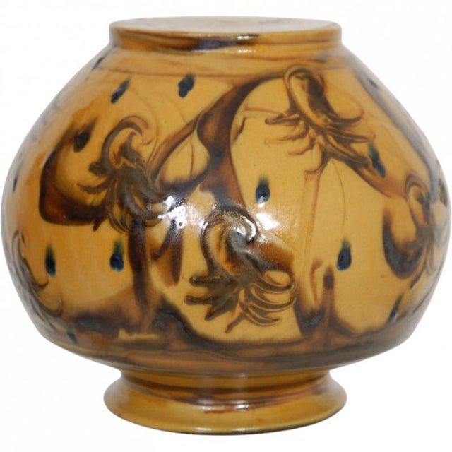Vintage Plump Vase by Herman A. Kähler, 1930s For Sale - Image 3 of 5
