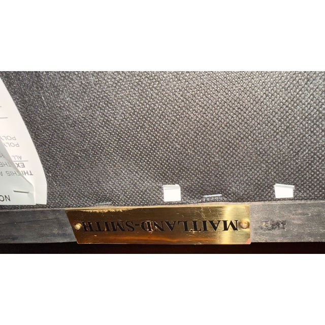 Maitland-Smith Neoclassical Black Lacquer & Gilt Upholstered Settee For Sale - Image 18 of 18