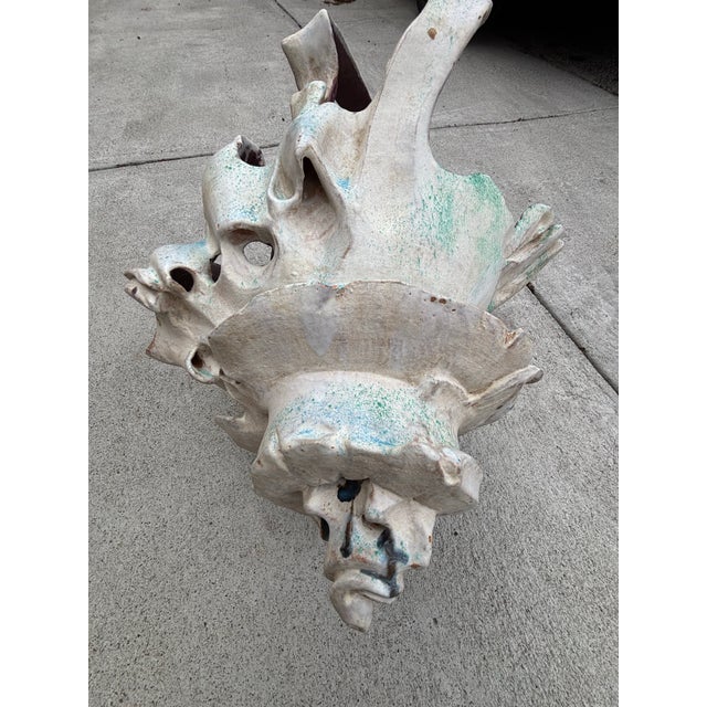 1990s 1990s Matthew Burton Ceramic Seashell Sculpture For Sale - Image 5 of 12