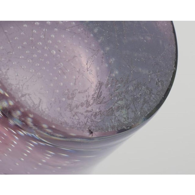 Modernist Finnish Art Glass Vase by Gunnel Nyman for Nuutajärvi Notsjö, 1956 For Sale - Image 6 of 8