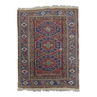 Fine Antique Caucasian Sumak Rug 6’10” X 9’5” For Sale