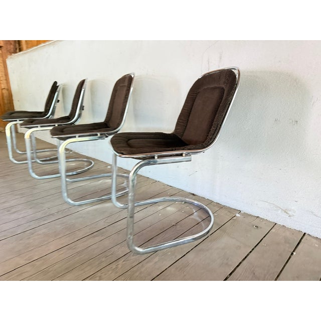 Vintage Dining Room Chairs attributed to Gastone Rinaldi, Italy, 1970s, Set of 4, in Good conditions. Designed 1970 to...