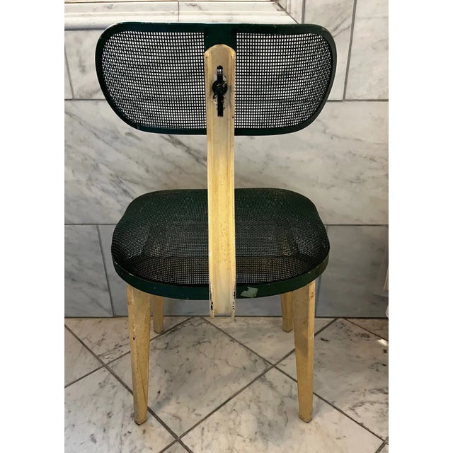 Jean Prouvé Metal Mesh MCM Chair in the Manner of Jean Prouve For Sale - Image 4 of 12