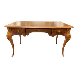 1950s French Style Fruitwood Desk For Sale