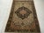 French Country 19th Century Persian Farahan Sarouk Area Rug, Handwoven Medallion Pattern, Ivory & Navy, 4’ X 5’ For Sale - Image 3 of 12