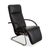 Modern Fino Leather Armchair in Black with Manual Reclining Function by Franz Fertig For Sale - Image 3 of 18
