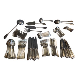 Silver-Plated Flatware from Christofle, 1960s, Set of 127 For Sale