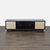 Black Media Console With Glass Sliding Door For Sale - Image 8 of 10