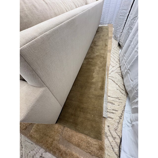 Wood Rh Restoration Hardware Maxwell Left-Arm Bench-Cushion Chaise Sectional (Classic Depth) For Sale - Image 7 of 18