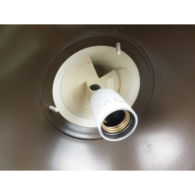 Italian Brown Metal, Copper and Glass Pendant Lamp by Bruno Gatta for Stilnovo, 1960s For Sale - Image 6 of 13