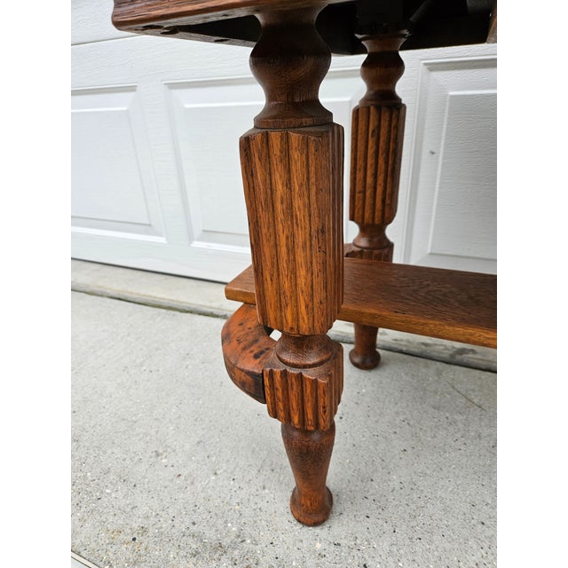 Antique Diminutive Oak Writing Desk For Sale - Image 10 of 16