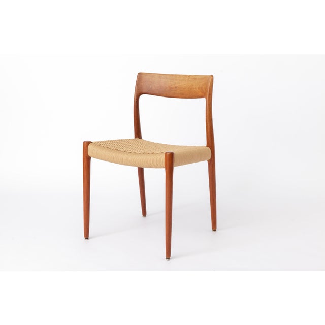 Niels Otto Møller Model 77 Teak Dining Chair First designed in 1959 and produced in the 1960s. PS: A matching Niels Otto...