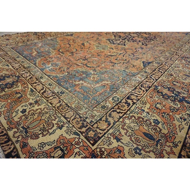 19th Century Persian Sarouk Farahan Carpet 6' 2" x10' 4" For Sale - Image 11 of 12
