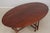 Wood Custom Made Large Walnut Gateleg Drop Leaf Dining Table For Sale - Image 7 of 18