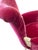 Ruby Red Vintage Louis XV Style Wingback Bergère Chair in Ruby Velvet With Carved Distressed Frame For Sale - Image 8 of 10