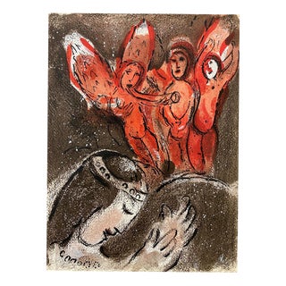 Marc Chagall, Sarah and the Angels, 1960, Lithograph For Sale