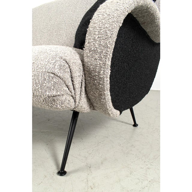 Textile Beige Boucle Sofa, 1950s For Sale - Image 7 of 12