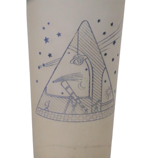 Mid 20th Century Esoteric Occult Motif Mid Century Art Deco Cocktail Shaker For Sale - Image 5 of 5