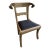 Vintage Regency Anglo-Indian Ram's Head Brass-Clad Wedding Side Chair For Sale