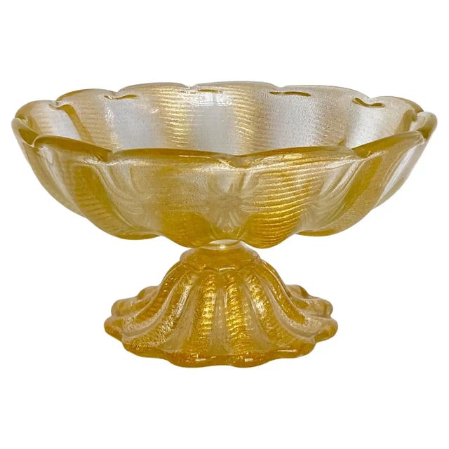 Large Barovier Coronado d'Oro Glass Centerpiece Bowl For Sale - Image 13 of 13