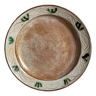 Studio Ceramic Plate by Helma Klett, Germany, 1980s For Sale