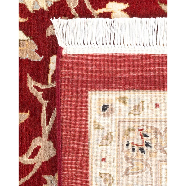 2000 - 2009 Mogul, One-of-a-Kind Hand-Knotted Area Rug - Red, 12' 1" x 18' 7" For Sale - Image 5 of 8