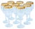 Mid-Century Modern Mid 20th Century Wineglasses with Gold Pattern- Set of 8 For Sale - Image 3 of 3
