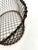Black Vintage French Wire Gathering Basket W/ Wooden Grip For Sale - Image 8 of 9