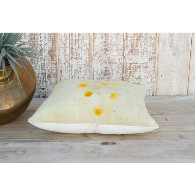 Early 21st Century Vintage Avi Tie Dyed Organic Silk Pillow For Sale - Image 5 of 11
