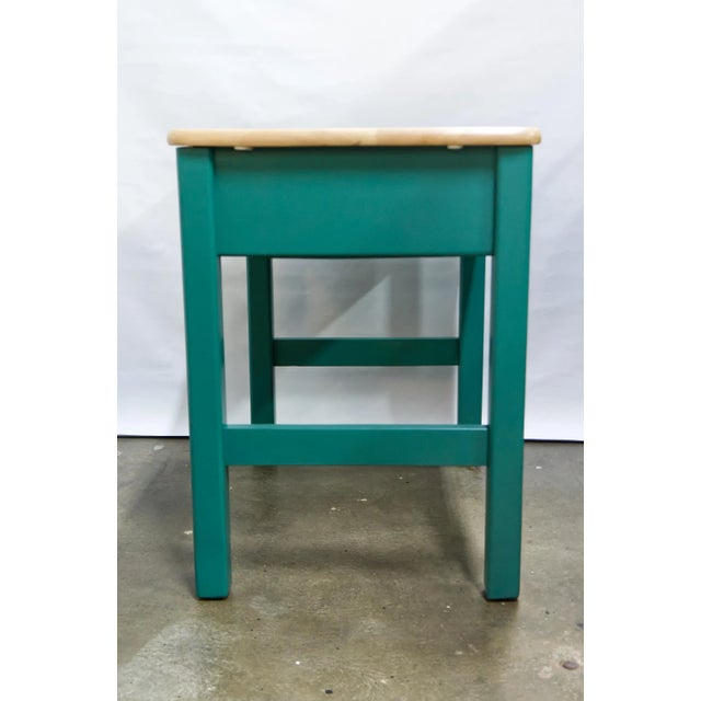 Modern Small Vintage Children's Desk or Side Table in Solid Maple Refinished For Sale - Image 3 of 11