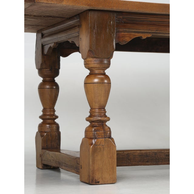 Antique English Dining Table or Farmhouse Table Made From Rare Scottish Oak For Sale - Image 11 of 12