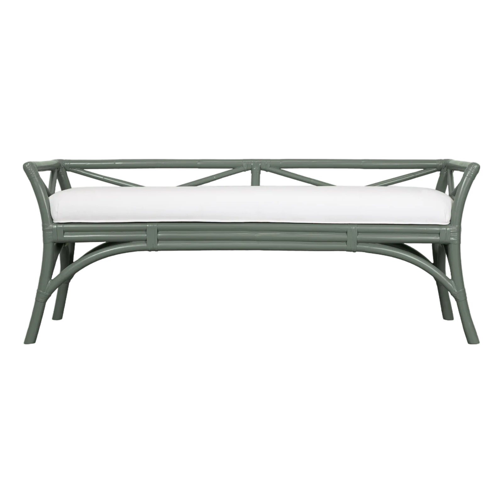 Charlotte Bench - Evergreen | Chairish