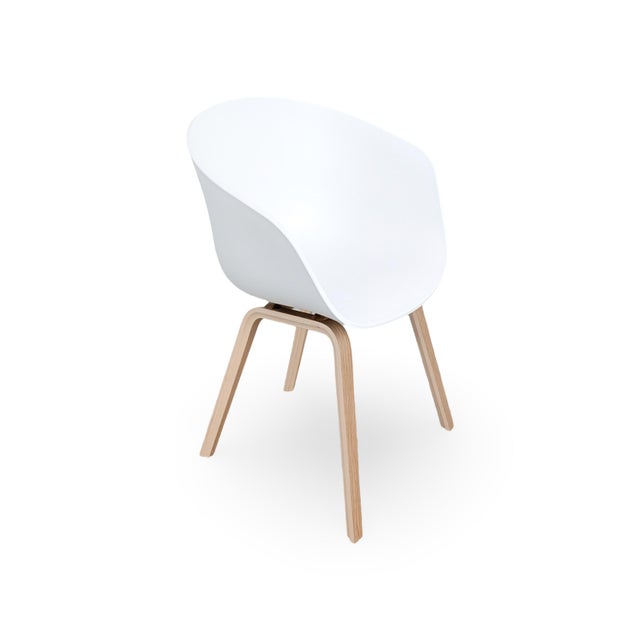 Aac 22 Armchairs in White from Hay, Set of 4 For Sale - Image 4 of 10