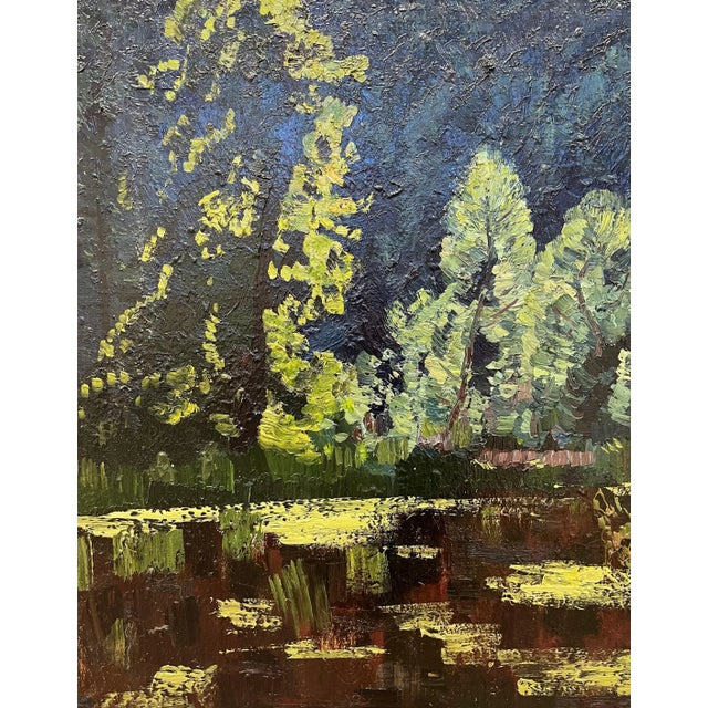 Dmitrij Kosmin, Night in the Woods, 1984, Oil on Canvas, Framed For Sale - Image 4 of 5