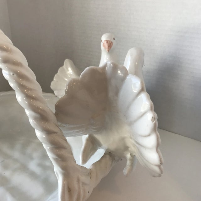 Vintage Ceramic Dove Basket For Sale In New York - Image 6 of 11