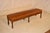 Victorian 19th Century English Oak Upholstered Leather Bench For Sale - Image 3 of 9